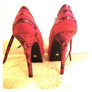 Hot pink heels